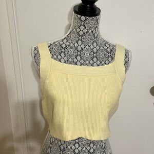 House of Harlow 1960 yellow crop top size XL NWT.